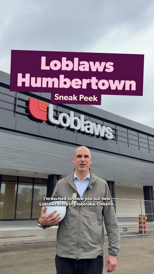 We're in construction mode and wrapping up our fresh, new look for how customers shop today!

Take a peek behind-the-scenes with Alec, our Sr. VP, Market Operations, as he walks through the transformation of one of our long-standing Loblaws location in Etobicoke.

We're excited to welcome you in and share everything that’s new at 270 The Kingsway, Humbertown Shopping Centre.