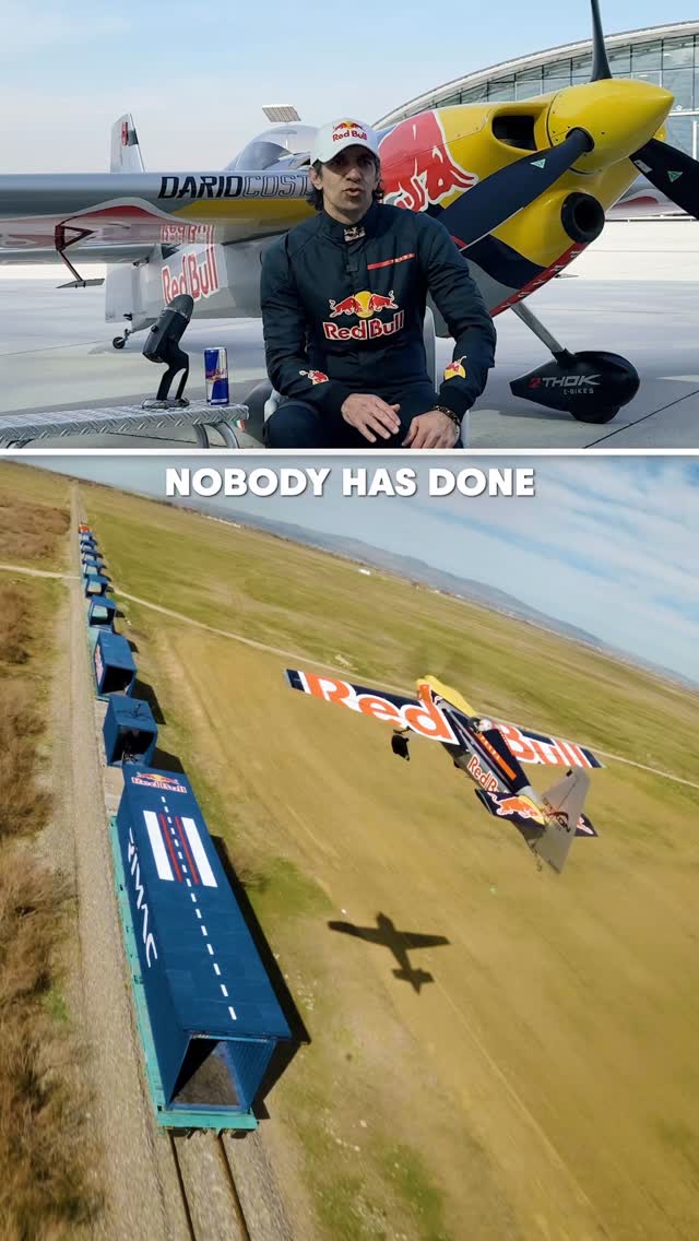 this is why you listen in physics class 🤩 

@costadario is the first person to land a plane on a moving train… and then take off again. and did we mention it’s a blind landing? on a train going 120 km/h. with extreme turbulence. yup 😳

watch the full clip on Red Bull YouTube 📺

#redbull #givesyouwiiings #energydrink #plane #aerialsports