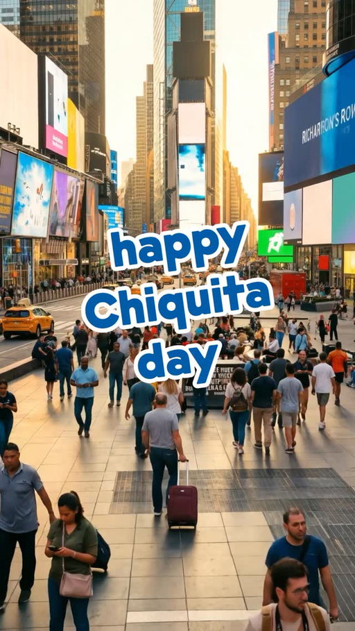 Happy Chiquita Day from NYC. A crazy performance in true Chiquita “pop by nature” spirit 🍌🌴. We love spreading joy - and you’ll love the vibe. ✨ 🎉

#ChiquitaDay #BananaDay #HappyChiquitaDay
#PopbyNature #PopbyNature2026