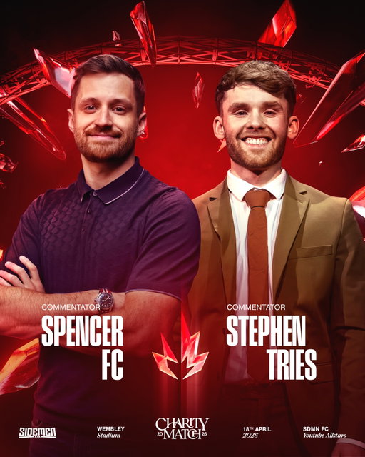Back on the mics 🎤 

Welcome back to our commentators @spenfc & @stephen_tries 

Watch the Charity Match live on Saturday at 2:10pm BST on YouTube!