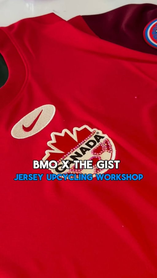Here's how you can be fitted out this summer. ⚽⭐⁣
⁣
We teamed up with our pals at BMO to host our first-ever jersey upcycling workshop. With soccer summer around the corner, we thought—what better way to celebrate BMO becoming the official Bank of Canada Soccer than by getting creative, adding new twists to our soccer jerseys? 🔥⁣
⁣
Sustainable, cute and the perfect afternoon activity. Do you wanna see us style them next? 😉 ⁣
⁣
#partner #bmo ⁣