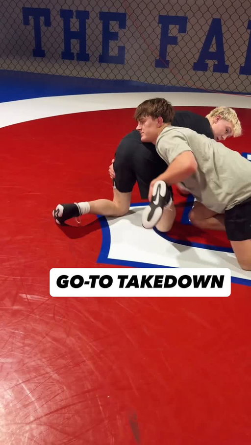 80% of his takedowns. One move.
Front headlock. Find the ankle. Drop knee to knee. Drive through.
That’s Landon Robideau’s game — and it works.

Presented by @athletes.ocean