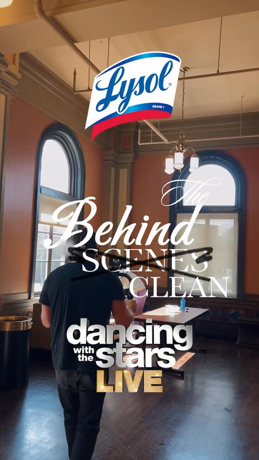 A little “behind the clean” with @lysol 💜

#dwts #dwtstour #dancingwiththestars