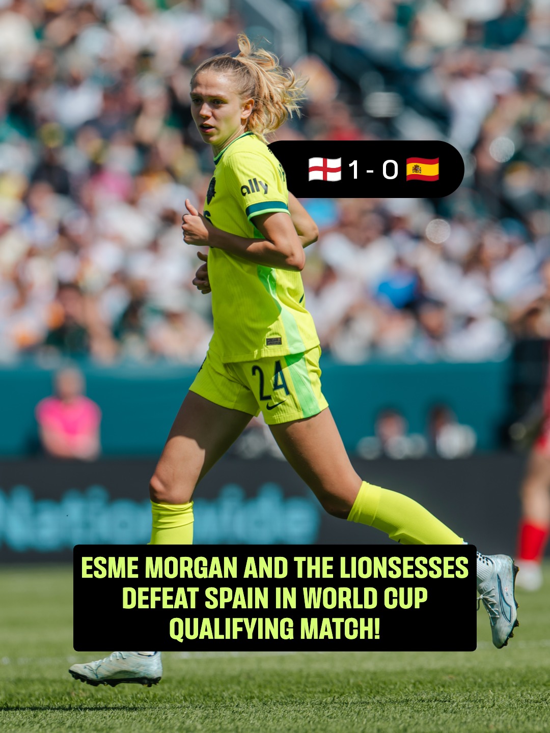 Esme Morgan and the Lionesses take down the reigning Women's World Cup champions! 👀