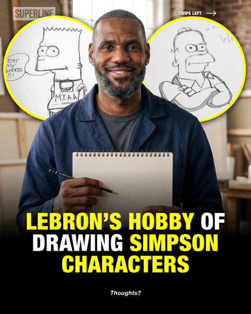 A sketch of LeBron James drawing Bart Simpson has been circulating online for years, giving fans a glimpse of his creative side beyond basketball.⁠
⁠
The drawing is often linked to his younger days, showing an early interest in art and self-expression. Could LeBron have talent off the court too?⁠
⁠
via @kingjames