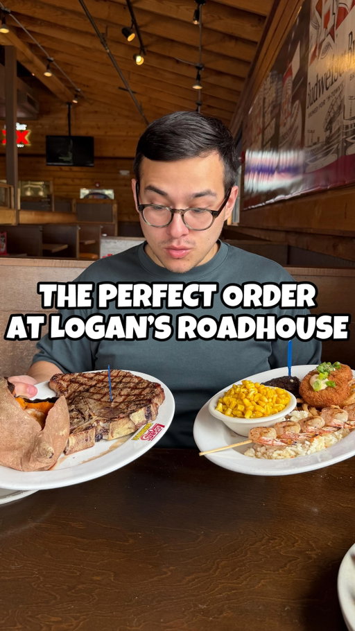 I grew up on @logansroadhouse, so going back as an adult always hits different for me! This is my full order and honestly it’s the best way to experience it. 👇🏼

Starting with the made-from-scratch rolls which come out hot every time, ask about the butter of the month because they switch it up. 

The loaded Potato Skins are a must for the table, and for steak I’m going porterhouse every time because you get the filet mignon and NY strip in one cut. They grill over real mesquite wood which you can absolutely taste. 🥩

Finished it off with the Mississippi Brownie topped with ice cream, chocolate, caramel, and marshmallows because having a warm and cold component together is THE BEST.

The whole vibe is laid back and western which is what made it so fun growing up with the family. There’s a reason they call Logan’s Roadhouse “The Real American Roadhouse” 🤤

#logansroadhouse #steakdinner #austin #texas #comfortfood
best steak in Austin Texas, logan’s roadhouse review