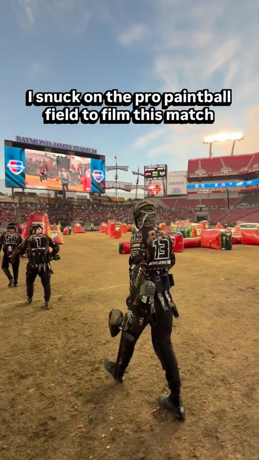 i hid behind the start box to film @majorleague_paintball @gosportslive 

#paintball @nxlpaintball