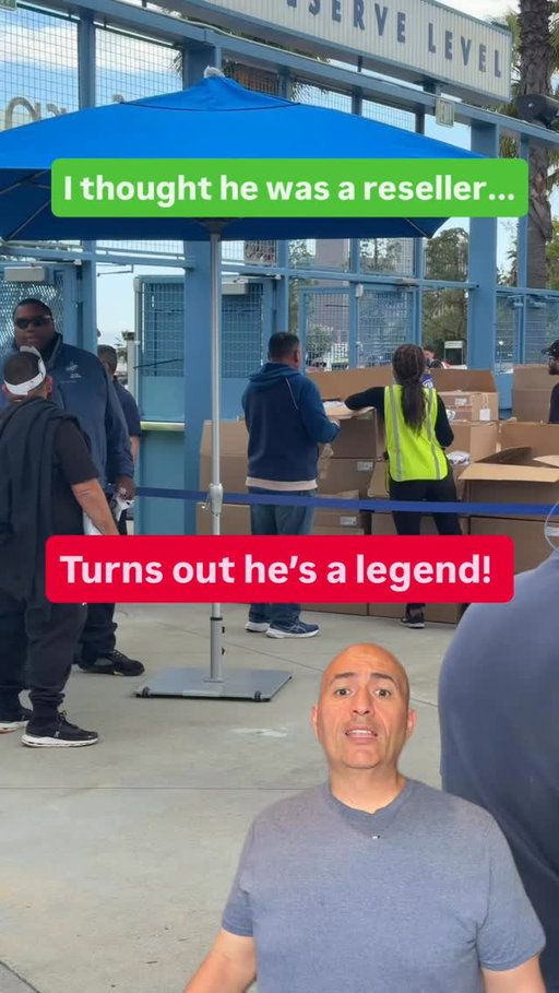 I’m happy to stand corrected. Turns out Mr. Alvarez isn’t a reseller, he’s a teacher who refuses to let his students down. When their trip was canceled last minute, he did the legwork himself to make sure 30 kids got their gear. This is the kind of energy we need more of at the stadium. Respect! ⚾️🎒 #Dodgers #MrAlvarez