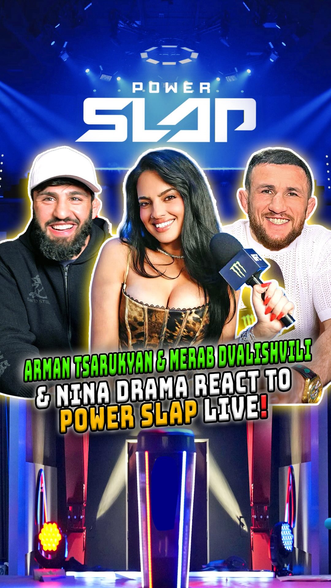Arman Tsarukyan and Merab Dvalishvili were fighting two different battles 👋 😂 @arm_011 @merab.dvalishvili 

Don’t miss #PowerSlap19 Friday, April 17th at 6PM PST at the Cosmopolitan Las Vegas

#ufc #ninadrama #armantsarukyan #merabdvalishvili