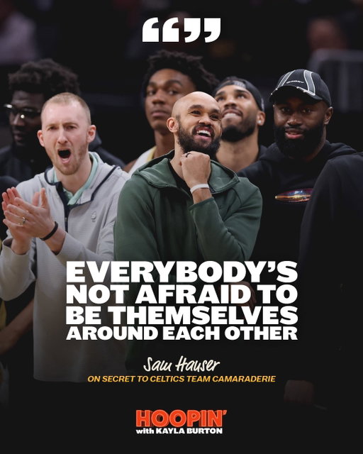 Sam Hauser speaks to the camaraderie of this year's team in the latest episode of Hoopin' 🗣️