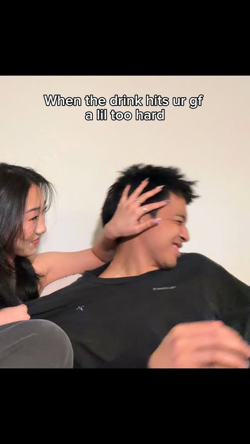 She actually drank water