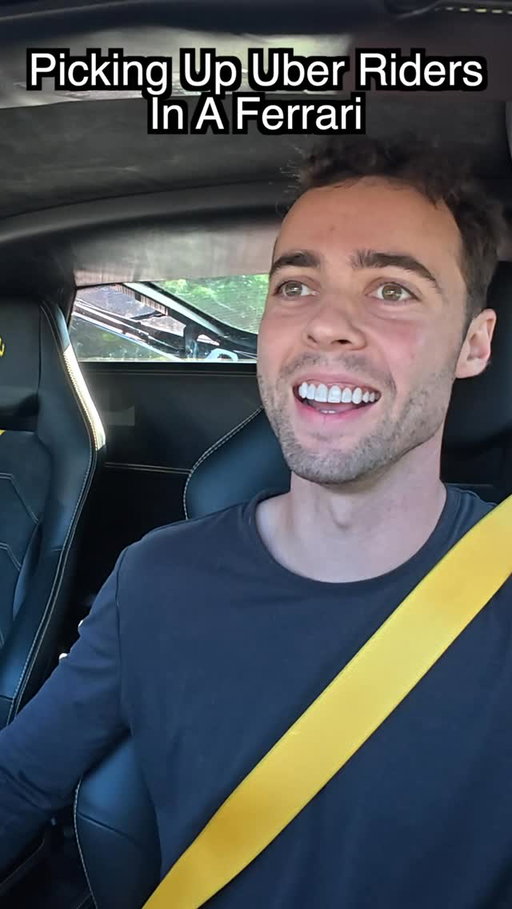 Picking up Uber riders in a CTR Ferrari! Full video live on youtube! @ctr_design_