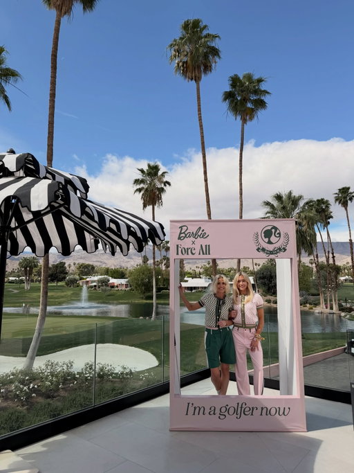 My favorite highlights of our @barbie x @fore.all Masters watch party at @marrakeshcountryclub. Very grateful for our Fore All team who killed it. Thanks for everyone who came. Until the next. Barbie x fore all collab launches in June.