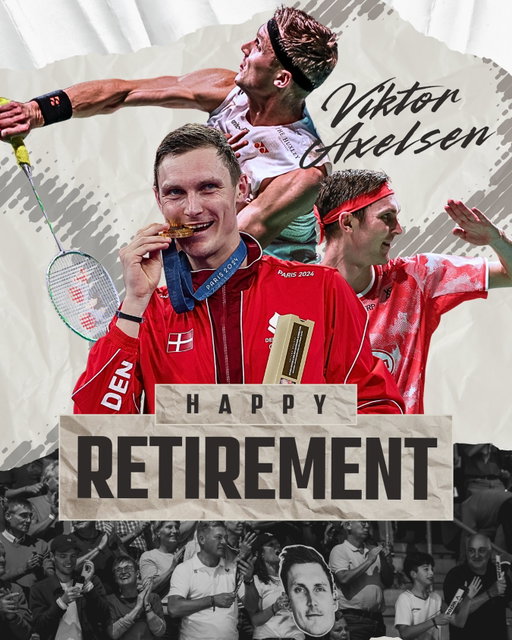 Thank you and all the best, Viktor Axelsen. 🫶

#BadmintonIcon