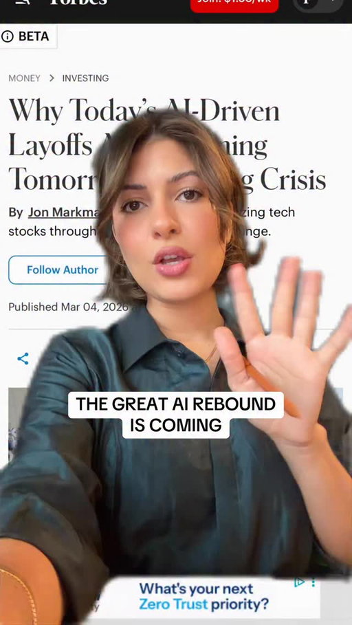 The GREAT AI REBOUND Is coming. Do I think every position will be rehired? Of course not. But some companies are panicking and suffering from their shortsighted decisions. #career #ai#jobsearch