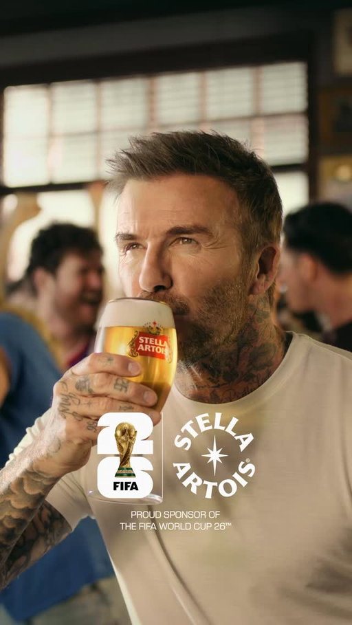 When the beer hits the fan, hold on to your Stella.​

Getting ready for every epic moment of The FIFA World Cup 2026™️. @davidbeckham @fifaworldcup