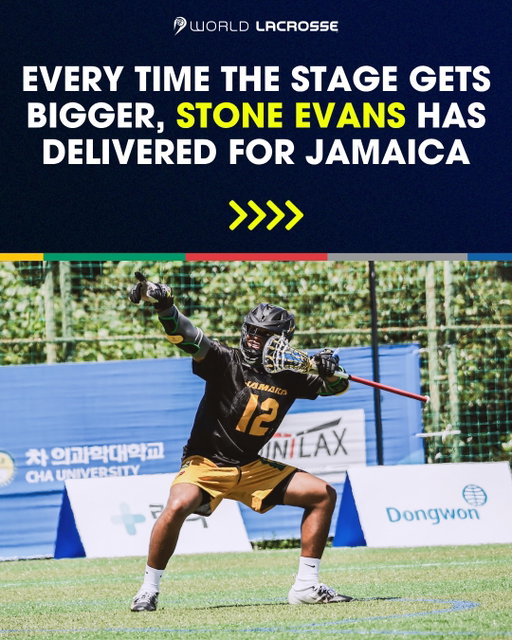 Stone Evans loves the bright lights 🌟

Jamaican #lacrosse continues to rise thanks in large part to the young star's ability to deliver when it matters 🇯🇲
