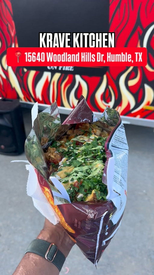 $10 to stuffed this bag of chips with whatever you want off the menu at @kravekitchentx 🔥🔥. You can choose any of the chips off the truck or you can bring your owns chips & too it with different meats & toppings off the menu. 

They also got wings & other stuff on the menu you can try out! Check them out if you in the Humble area!

15640 Woodland Hills Dr
Humble, TX  77346
United States

#houston #houstonfood #houstoneats #foodporn