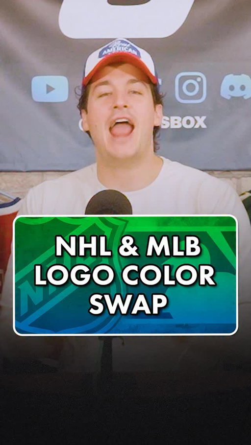 NHL and MLB logo color swap! #nhl #mlb #logo