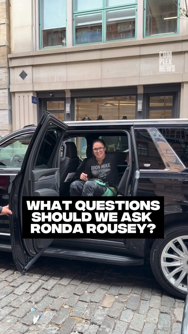 Ronda Rousey pulled up for her interview 👀🔥

What’s one question we should ask her?
