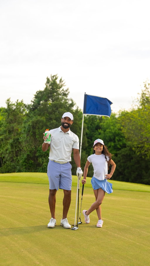 #GatoradePartner My @gatorade Lower Sugar is part of the routine before we even step up to the tee ⛳

Getting a round in with my daughter means being present and setting the tone from the start. Gatorade Lower Sugar keeps me hydrated better than water, with no artificial flavors, sweeteners, or colors—and 75% less sugar than regular Gatorade.

Simple routine, good habits, and moments like these >>