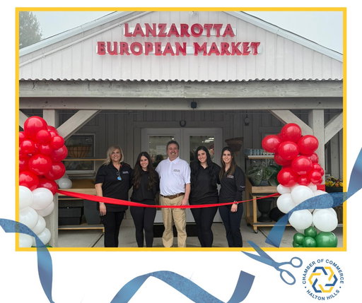 🎉 A great morning in the community celebrating our new members, Lanzarotta European Market / Julia's Garden Centre. We were excited to mark their grand reopening and recent expansion with a ribbon cutting and certificate presentation. 

It was a wonderful opportunity to support local, connect with the community, and celebrate an exciting business milestone. A sincere thank you to our Chamber members and Town Councillors who helped celebrate and support our growing community.

Did you know the Chamber offers ribbon cuttings for new openings, milestones, and expansions? If you’d like to book one for your business, reach out to our office. We’d love to help you mark the moment.

#ShopTheHills #HaltonHillsChamber #HaltonHills #Ballinafad #RibbonCutting #GrandReopening #BusinessExpansion #LocalBusiness #ChamberCelebrates #SupportLocal #BusinessCommunity #LanzarottaEuropeanMarket #JuliasGardenCentre #SmallBusinessOntario