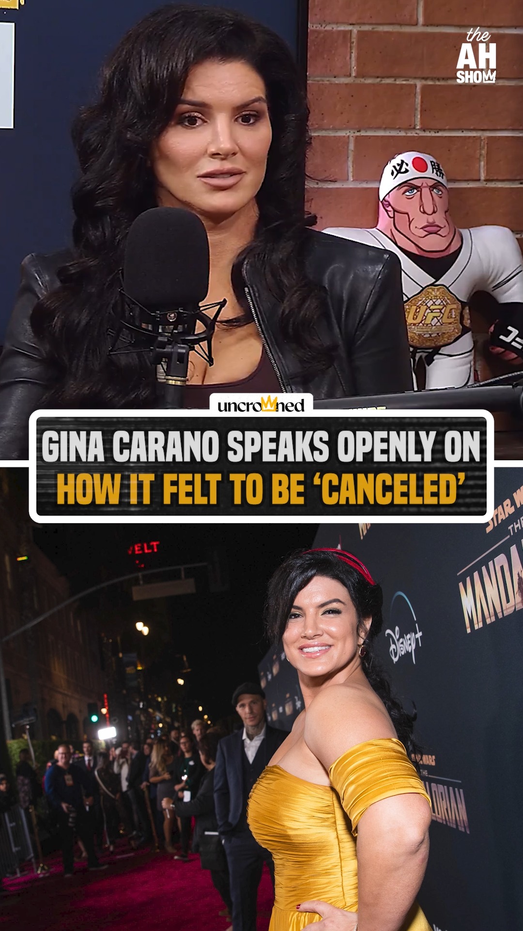 "It's a very hard thing... I had so much anxiety in my body that my face hurt, like my skin hurt me. I don't know if anybody's had that kind of, like it hurts so bad, and my soul was just crushed. My heart was broken."

Gina Carano spoke on what her last 5 years have been like. #HelwaniShow