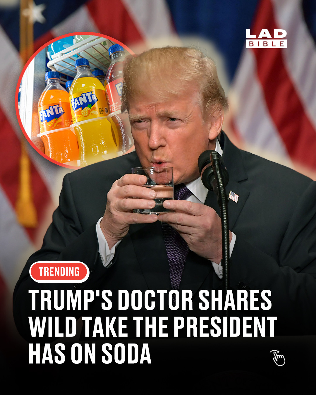 Trump’s take on diet soda has people raising eyebrows ⁠
⁠
A resurfaced claim, discussed by Dr. Mehmet Oz, suggests Donald Trump has previously argued that diet soda could be “good” for him because it kills grass when poured on it, leading to the belief it might also kill harmful cells in the body. The same discussion also references his view that certain fizzy drinks “couldn’t be bad” due to how they’re perceived.⁠
⁠
There’s no scientific evidence to support these claims, and health experts widely stress that soft drinks, diet or not, don’t have cancer-fighting properties. The comments have since gone viral again, with people online debating the logic behind the theory.⁠
⁠
#trump #worldnews #ladbible