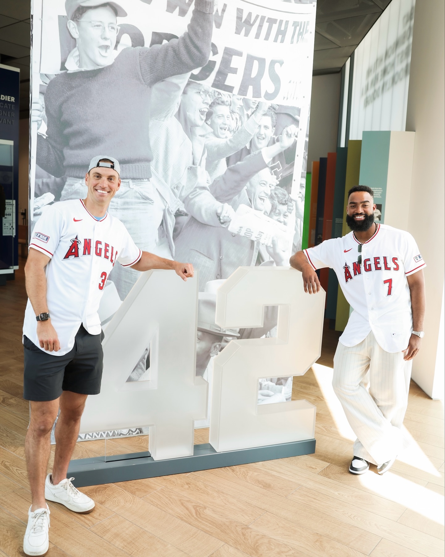 “The game had done much for me, and I had done much for it.” ⚾️

In honor of Jackie Robinson Day, @adell7 and @brentsuter35 visited the Jackie Robinson Museum in New York to learn and celebrate the legacy of the great ballplayer.