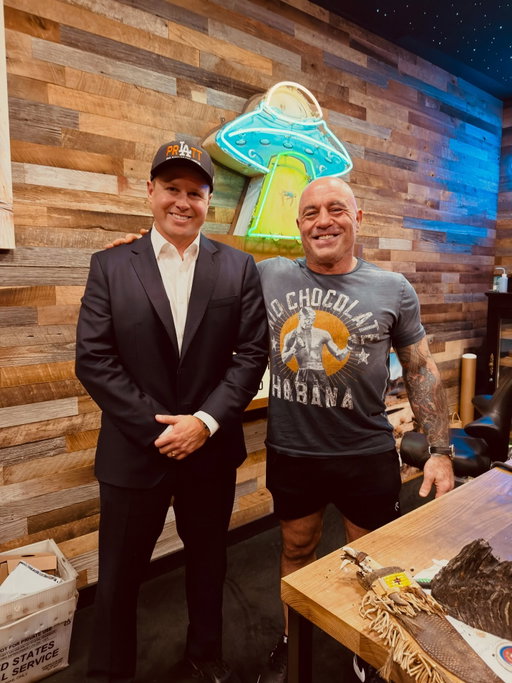 An honor being on with the GOAT, @joerogan . 
My goal is to make LA so awesome, we can win him back from Texas.