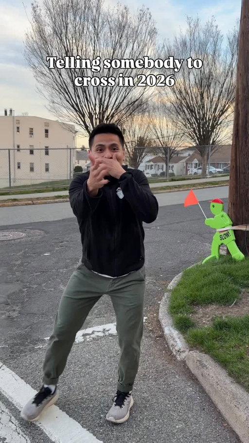 Telling Gen Z to cross the street 😂