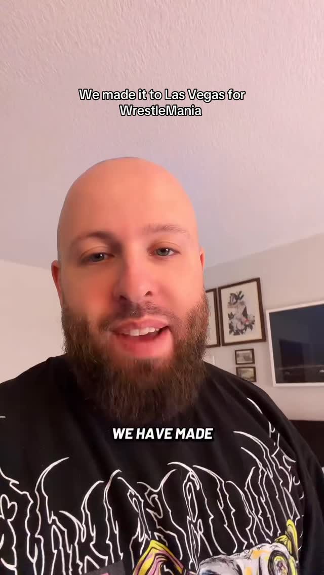 We made it to Las Vegas for WrestleMania #wwe