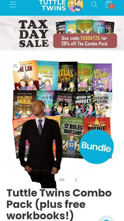 Ad - 🔗 in bio✨ Code: TAXDAY26 ✨

Nobody loves Tax Day 😅 but it is the perfect time to start teaching our kids about money 💸📚

We’ve been using Tuttle Twins to help make big topics like money, markets, and real-life economics feel simple and actually interesting for kids 🙌

Right now, the Combo Pack is an extra 20% off with code TAXDAY26 🛍️💙

#TuttleTwins #TaxDay #HomeschoolMom #FinancialLiteracy #Parenting KidsAndMoney