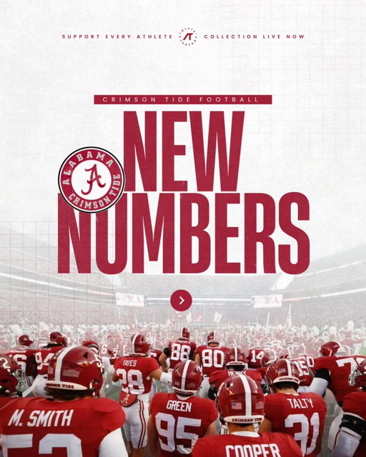 The new numbers are here — shop the Crimson Tide Football collection. 🐘🏈🔥

Built for the squad. Made for the fans. 💪🏻

Shop now — link in bio 🛒