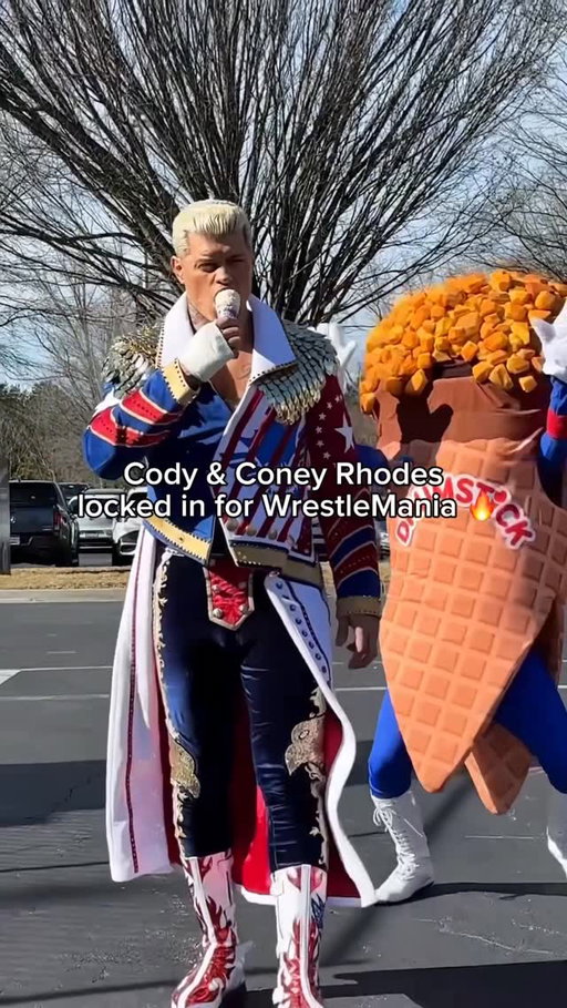 Y’ALL AIN’T READY #Drumstick #CodyRhodes #WrestleMania #WWE