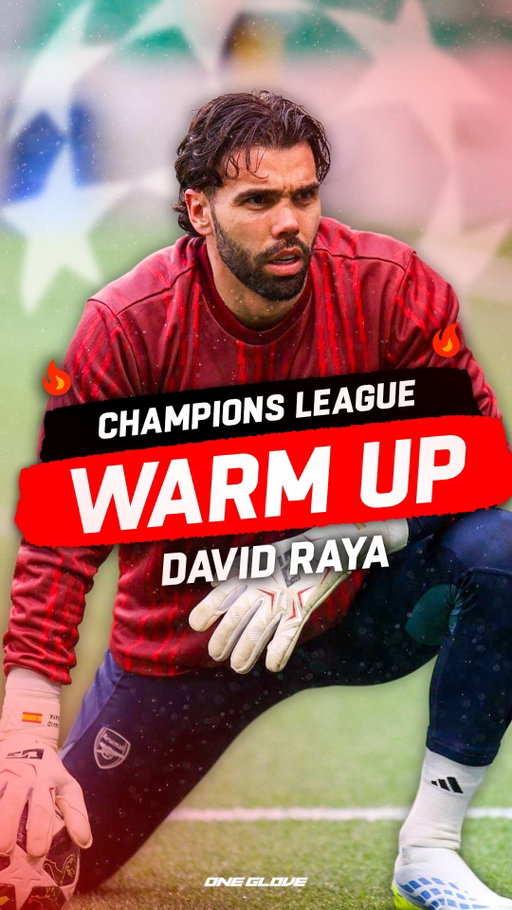 Raya warm-up under the lights 🇪🇺⚽️

#ucl #championsleague #afc #arsenal