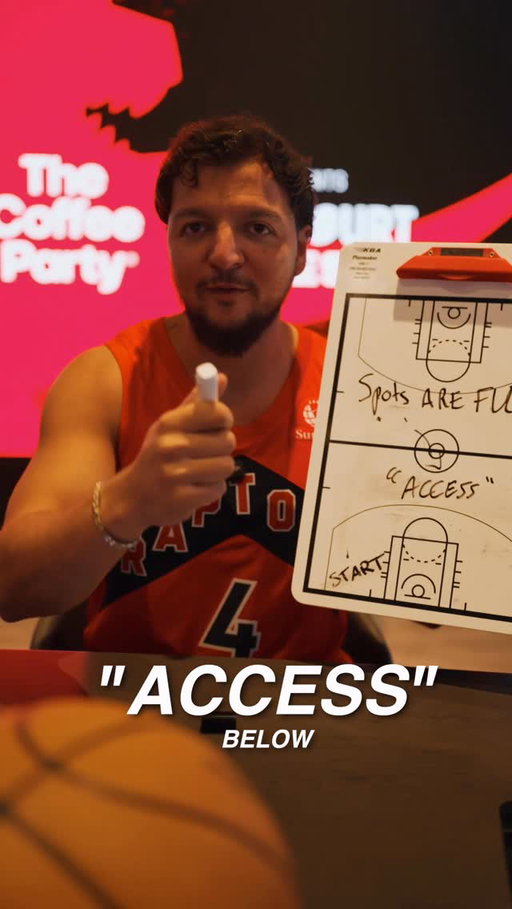 Toronto! You sold this out in 3 minutes. We’re still processing that. Thank you honestly! 

The energy around this has been unreal - so the Raptors are giving away a handful of tickets to make sure more of you can be there! 

HERES HOW TO GET IN:
Comment "ACCESS" and we’ll DM you the link to sign up for Raptors Fan Access. The winners will be selected from there.

Sunday can’t come soon enough. So excited to celebrate this with you all. 🏀☕
Sunday, April 19 - 11AM – 3PM
Gate 6 | Scotiabank Arena, Toronto