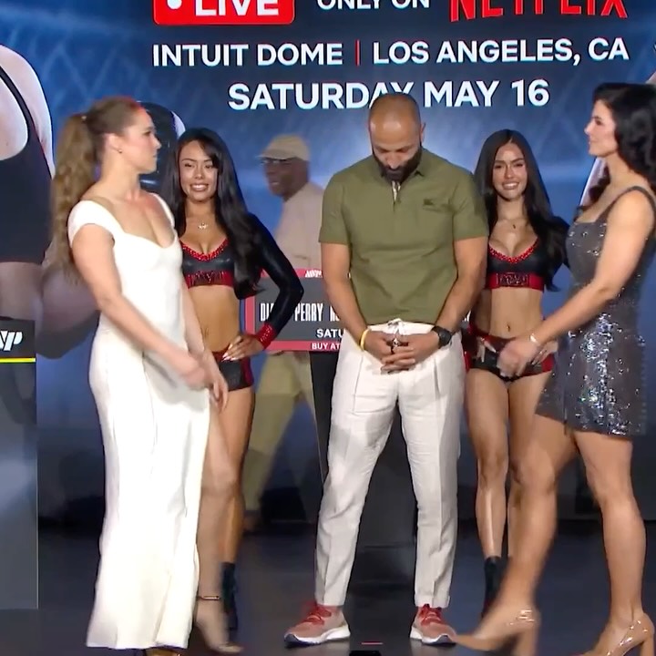 THE FACE OFFS 

RONDA ROUSEY VS. GINA CARANO
NATE DIAZ VS. MIKE PERRY
FRANCIS NGANNOU VS. PHILIPE LINS

Saturday May 16
LIVE only on Netflix
#RouseyCarano