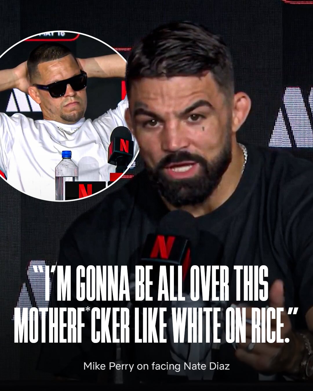 Mike Perry calling his shot against Nate Diaz 👀

RONDA ROUSEY vs. GINA CARANO
Saturday May 16
LIVE only on Netflix
#RouseyCarano