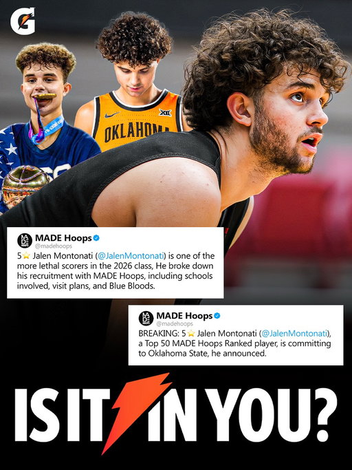 2x Oklahoma Gatorade Player of the Year. Jalen Montonati is LIKE THAT! 😤🔥 @gatorade 

Full episode OUT NOW on YT 🍿