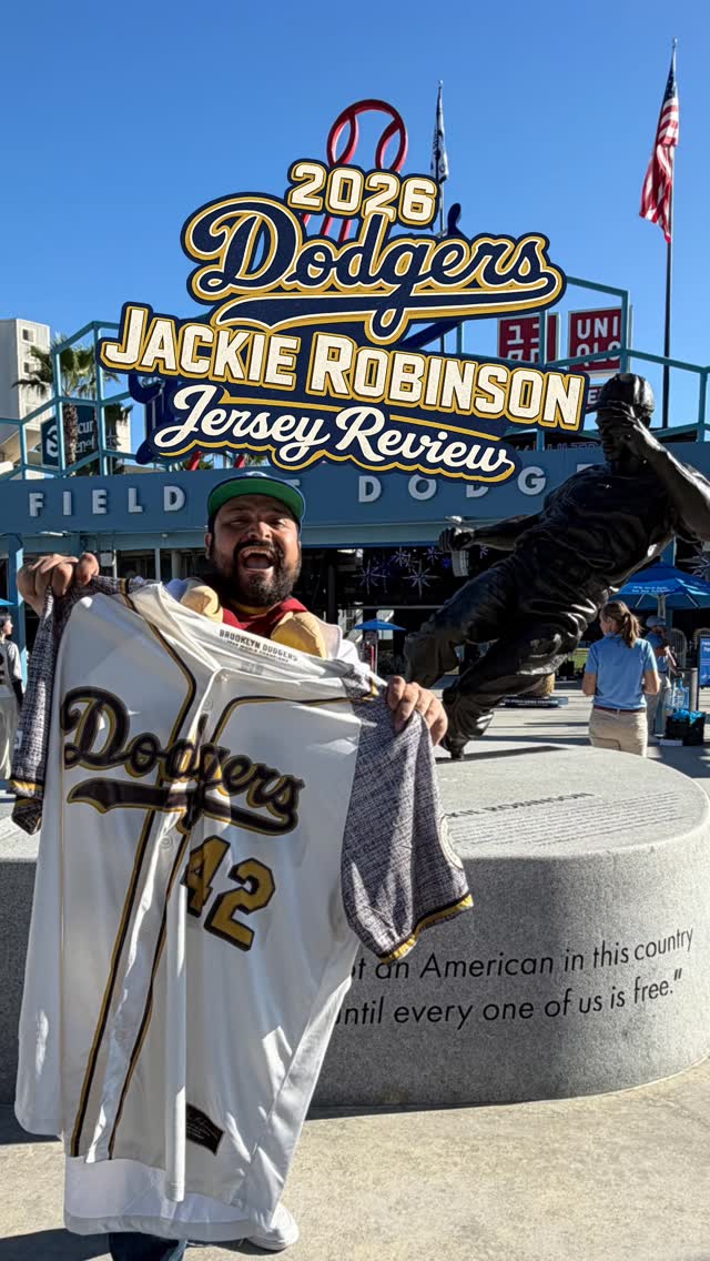 Pulled up early… and now I see why.

40,000 fans are getting this Jackie Robinson jersey tonight — and it’s actually 🔥

The details, the colors, the quality… Dodgers did this one RIGHT.

This might be one of the best giveaways we’ve seen.

Today’s lowest price on TickPick was just $46! A GREAT deal for the Jersey, the game and Shohei’s start!

#dodgers #ladodgers #jackierobinson #tickpickpartner #dodgerstadium
