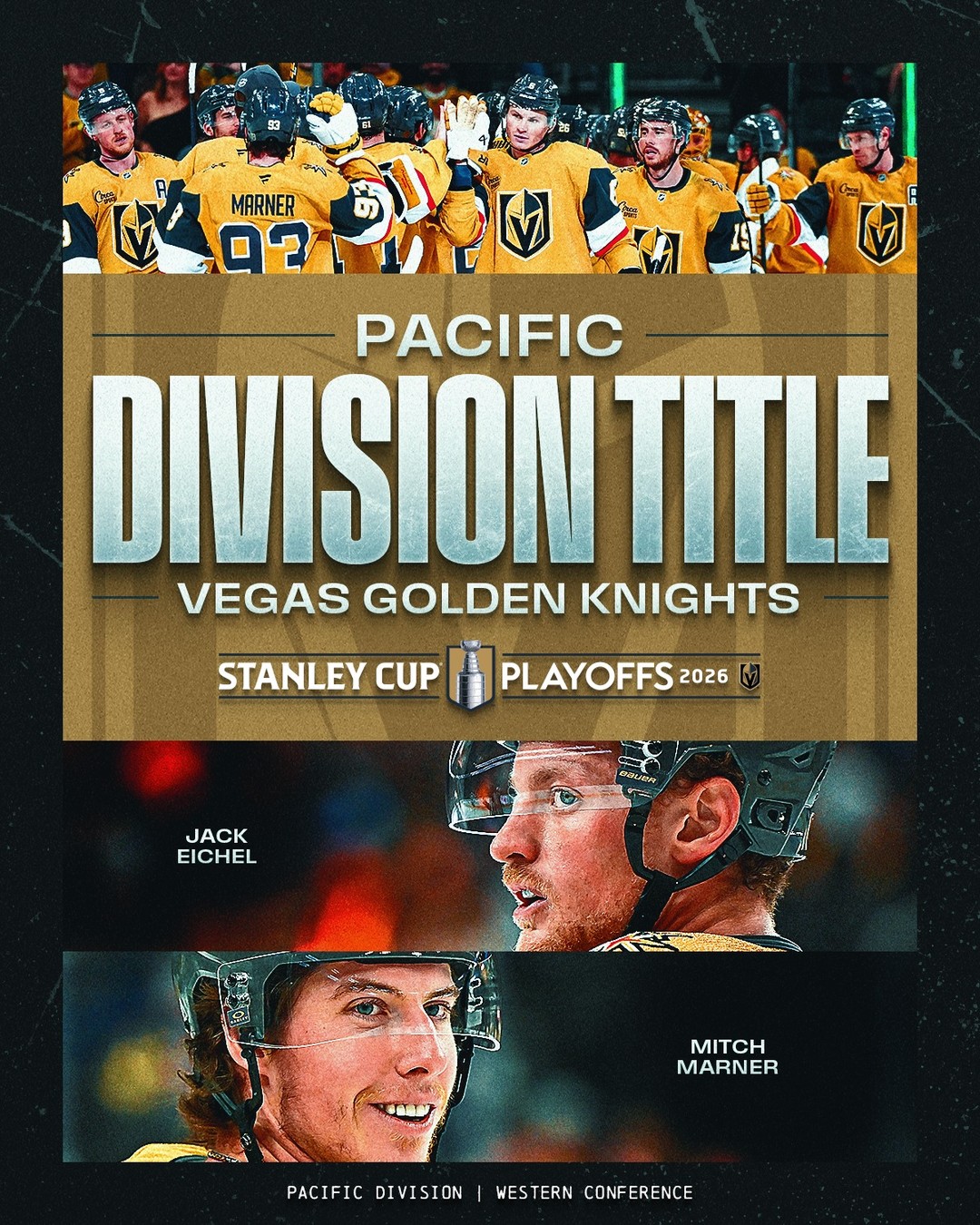 VIVA LAS VEGAS! ⚔️

The @vegasgoldenknights have locked the top spot in the Pacific Division!

📺: The #StanleyCup Playoffs begin SATURDAY on @espn, @nhlontnt, @sportsnet, & @tvasports!