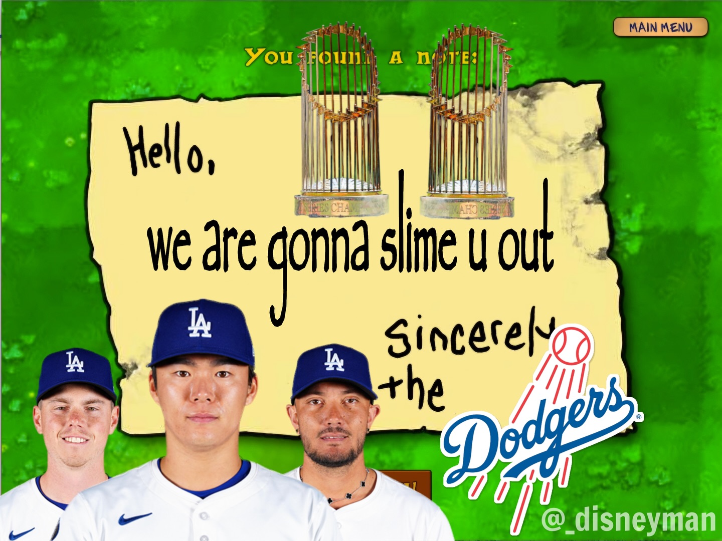 The Dodgers sweep the Mets on Jackie Robinson Day and improve to 14-4🔥

Final score: LAD 8 NYM 2