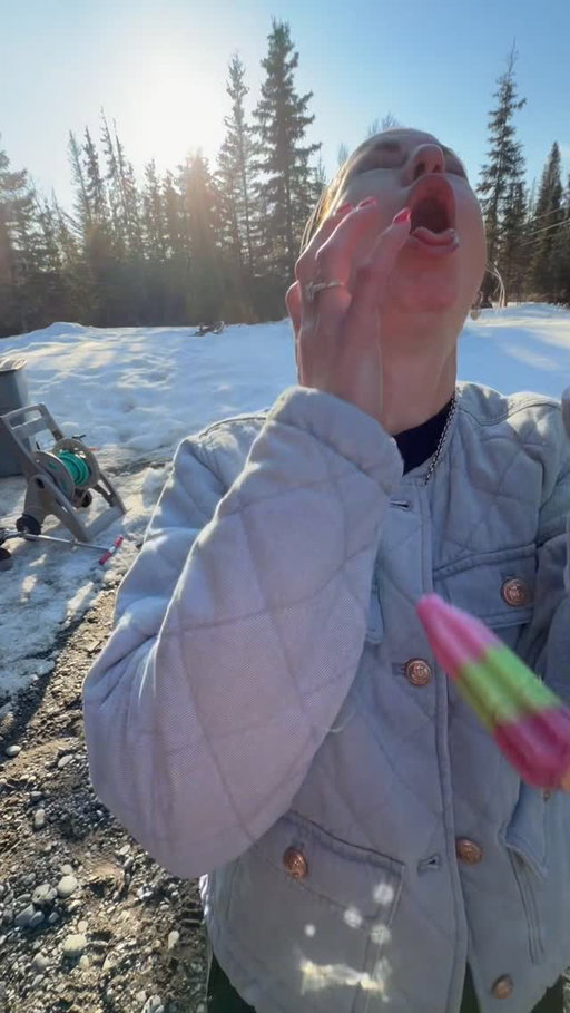 How’s it taste? 🤣 #alaskaelevated #paulandstacy #family