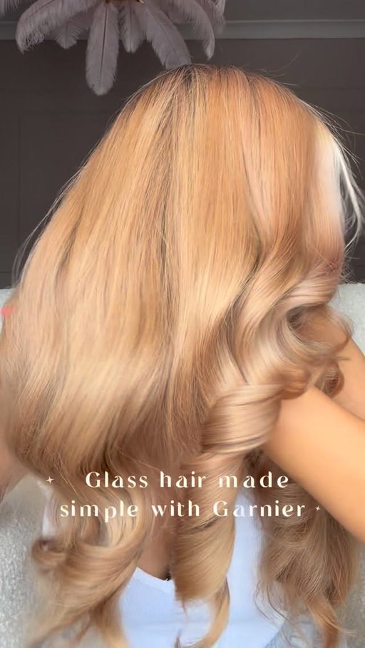 AD | Let’s simplify glass shiny hair with the New @garnieruk Keratin Sleek Range ✨ #hair #garnierkeratinsleek #diamondmethod #diamondsleek #frizzfree