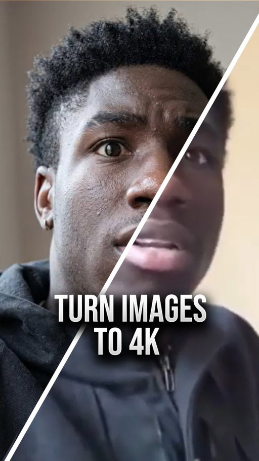 Turn your images into high quality 4K with this AI trick…👀 Comment “AI” for the prompt.