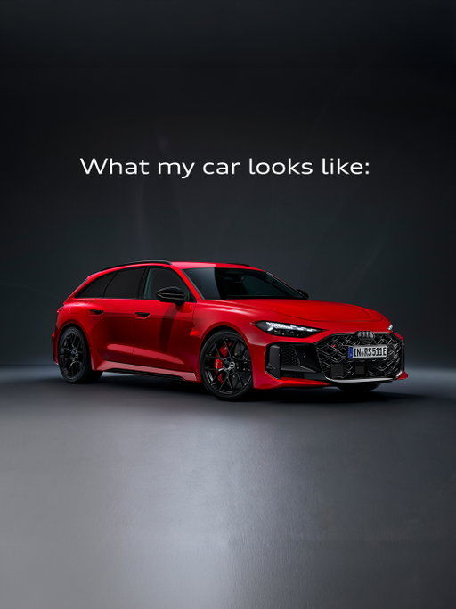 One car, very different perceptions. What do you see? 🔮⁣
⁣
#Audi #VorsprungDurchTechnik #RS5⁣
-----⁣
Audi RS 5 Avant: Fuel consumption combined (weighted) in l/100 km: 4.4-3.9; Power consumption combined (weighted) in kWh/100km: 18.6-17.8; CO₂ emissions combined (weighted) in g/km: 100-88; CO₂ class combined (weighted): C-B; Fuel consumption with discharged battery in l/100 km: 10.1-9.6; CO₂ class with discharged battery: G.⁣