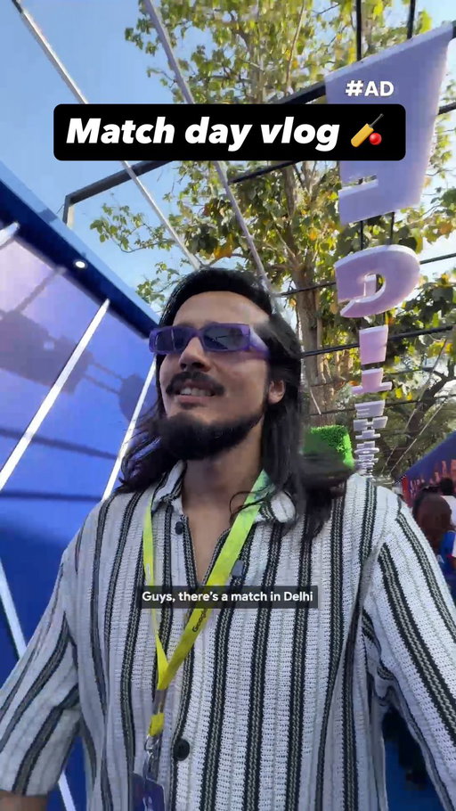 Stadium mein bhi screen pe match dekhna was fun 🤭

#ad @iplt20