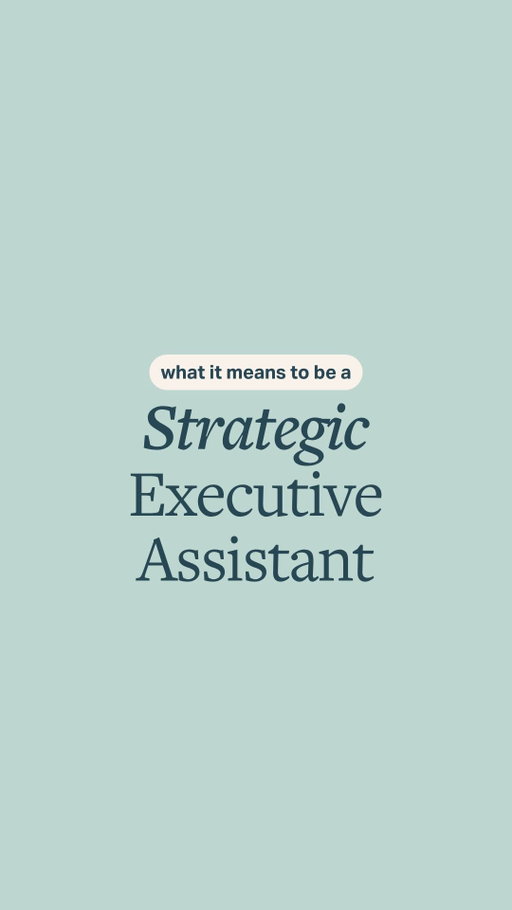 With quick advancements in AI, the EA role is changing fast. 

So what's the reality?

Executive Assistants are one of the most strategically positioned roles in any organization. Meaning: EAs are well suited to keep up. 👏 

But it's non-negotiable that EAs MUST level up or they will get left behind.

So where do you start?

We have a 12-part series breaking down what it truly means to be a *strategic* Executive Assistant.

Covering everything EAs and Chiefs of Staff need to know about themselves, their role, and how to add tangible strategic value right away.

👇Comment VIDEOS and we’ll send you the link to watch!