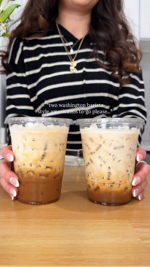 Washington Barista Style Americanos 🤍☕️

Quiero decir gracias to the baristas in Washington for creating what now is one of my favorite go-to cafecitos. Super simple pero it comes out so rich, creamy and weirdly enough… refreshing? 

For this drink you’ll need:
• 2oz of espresso (or traditionally a triple shot)
• 1 tbsp white chocolate powder 
• MUCHO hielo 
• 4-6oz half & half 

#washingtonstyleamericano #whitechocolatemocha #coffeerecipes #coffeeathome #homecafe